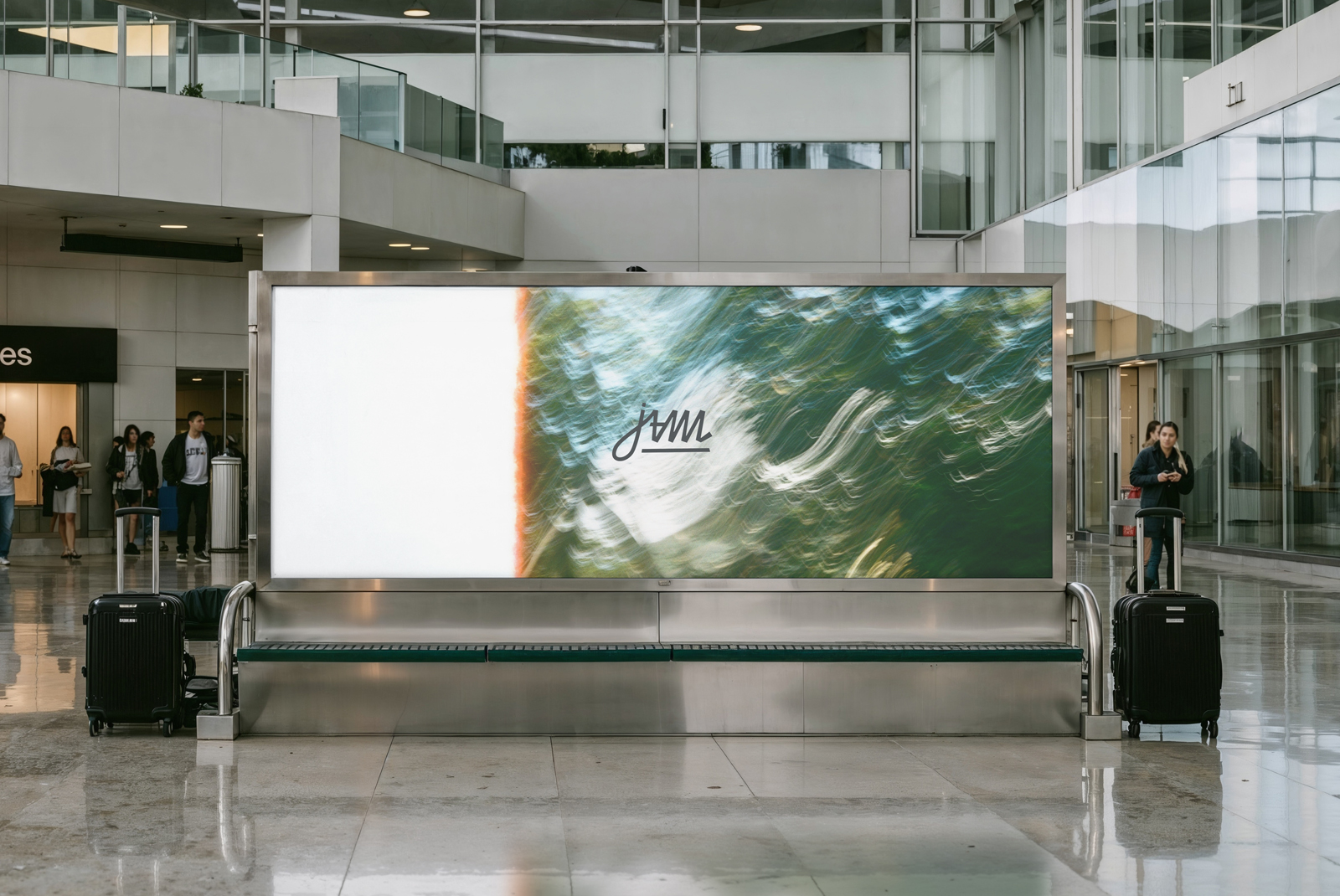Airport Bench Screen JAM